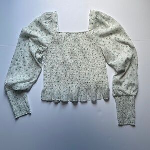 Belle Vere Smocked Floral Top